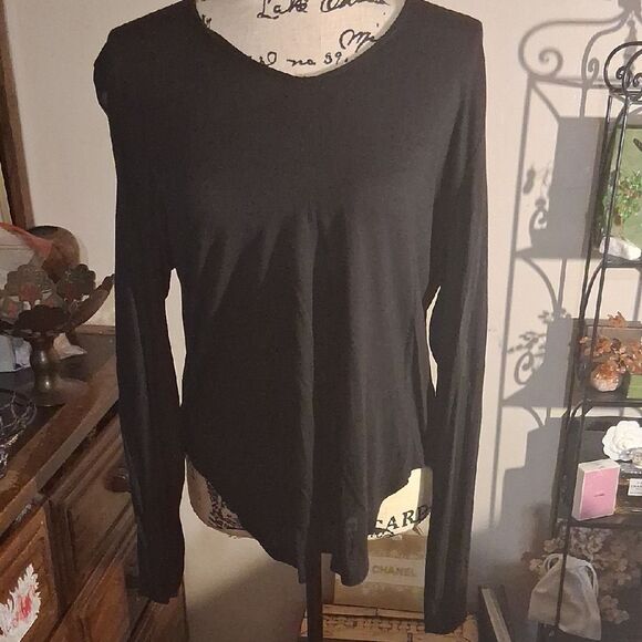 Haute Hippie Black Long Open Sleeve Women's Top Size S - Picture 3 of 16